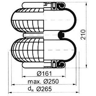 PE AUTOMOTIVE Pneimoatsperes spilvens, Pneimopiekare 084.127-12A